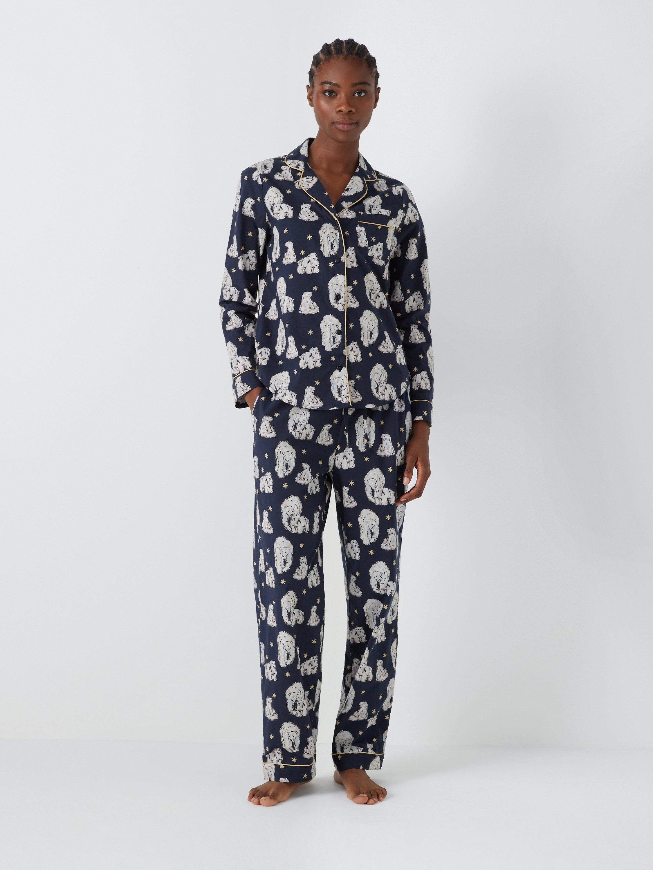Their Nibs Polar Bear Print Pyjama Set, Midnight