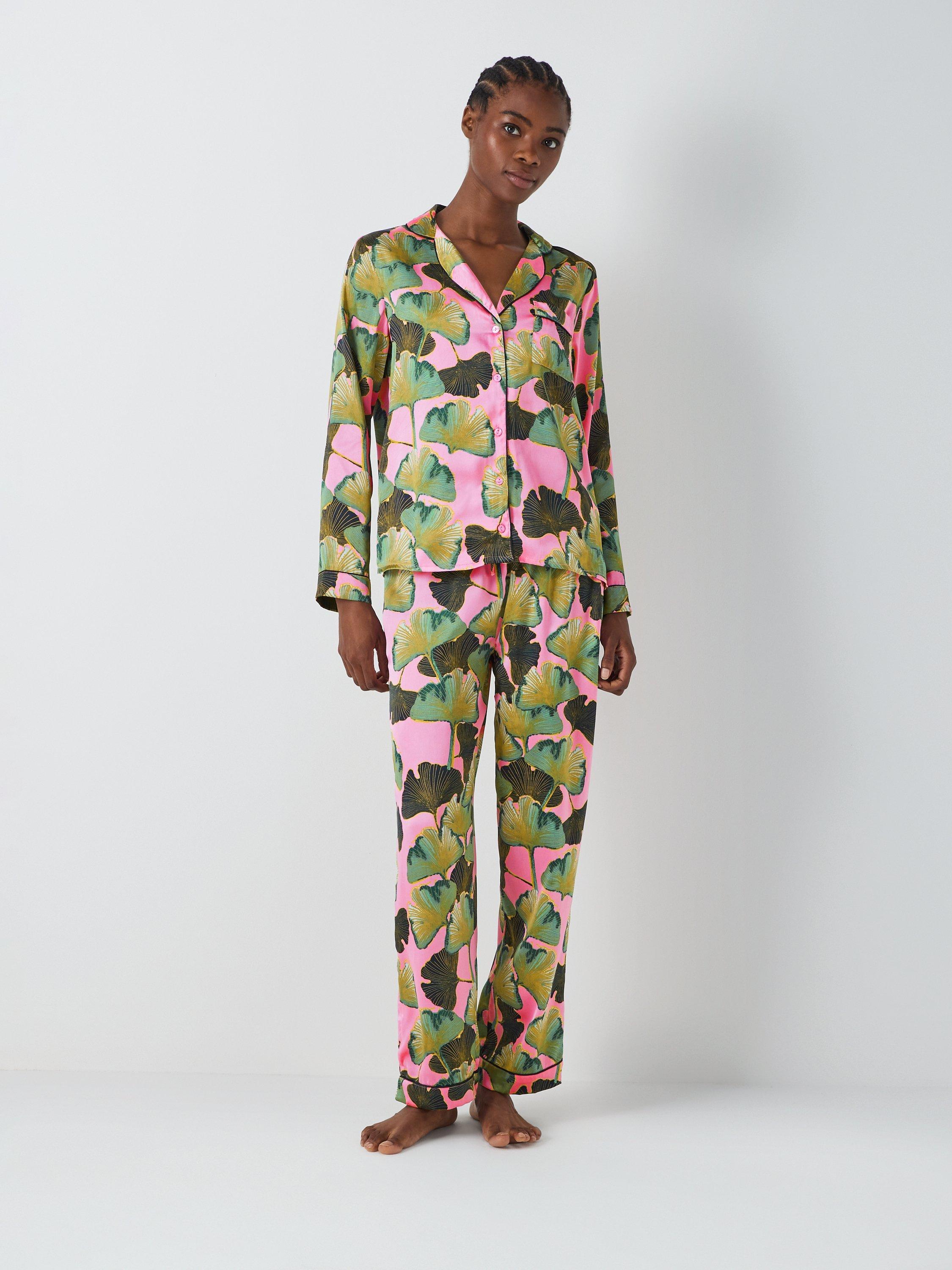 Their Nibs Palm Print Pyjama Set, Pink