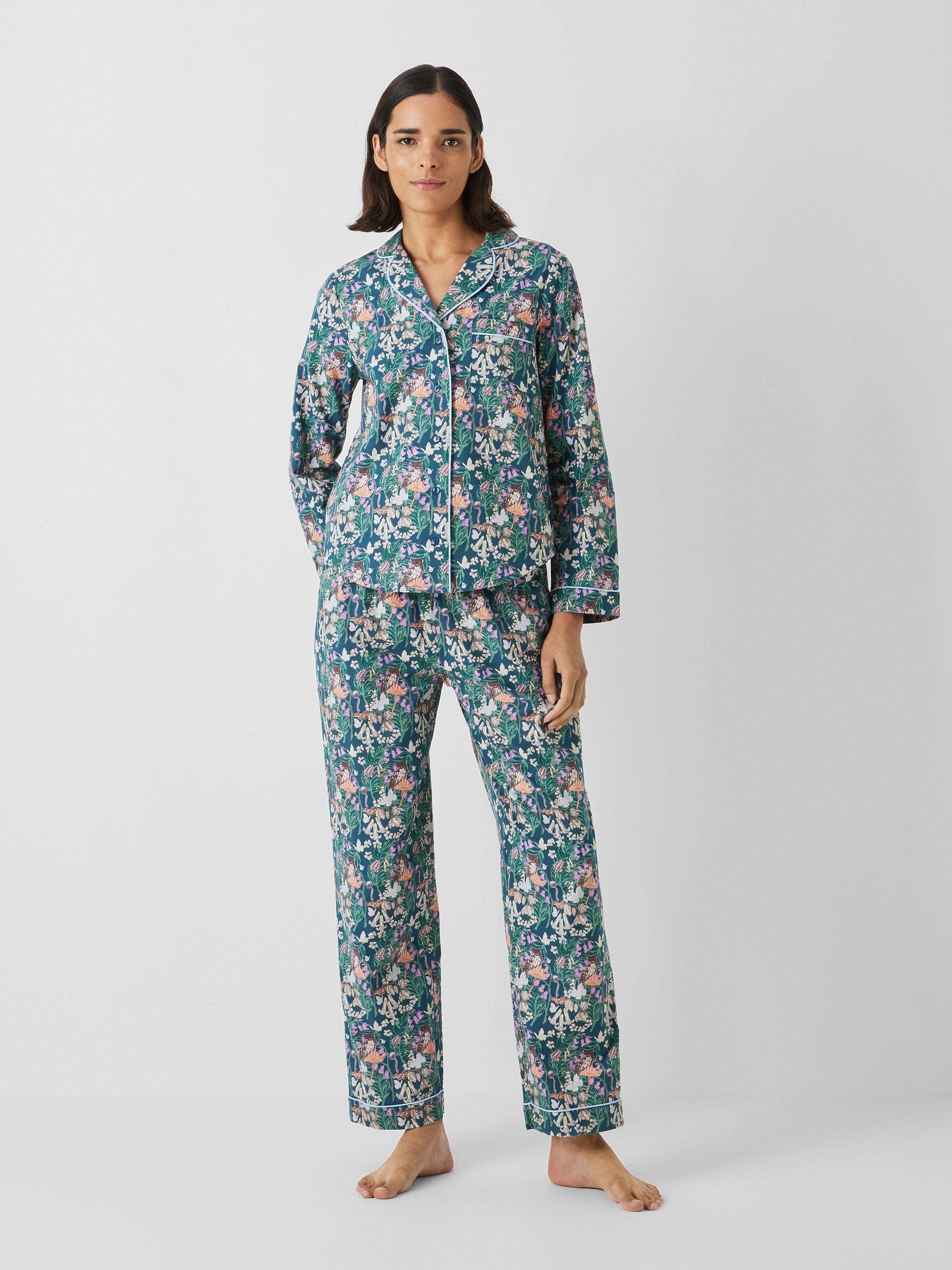 Their Nibs Moon Garden Shirt Pyjama Set, Multi