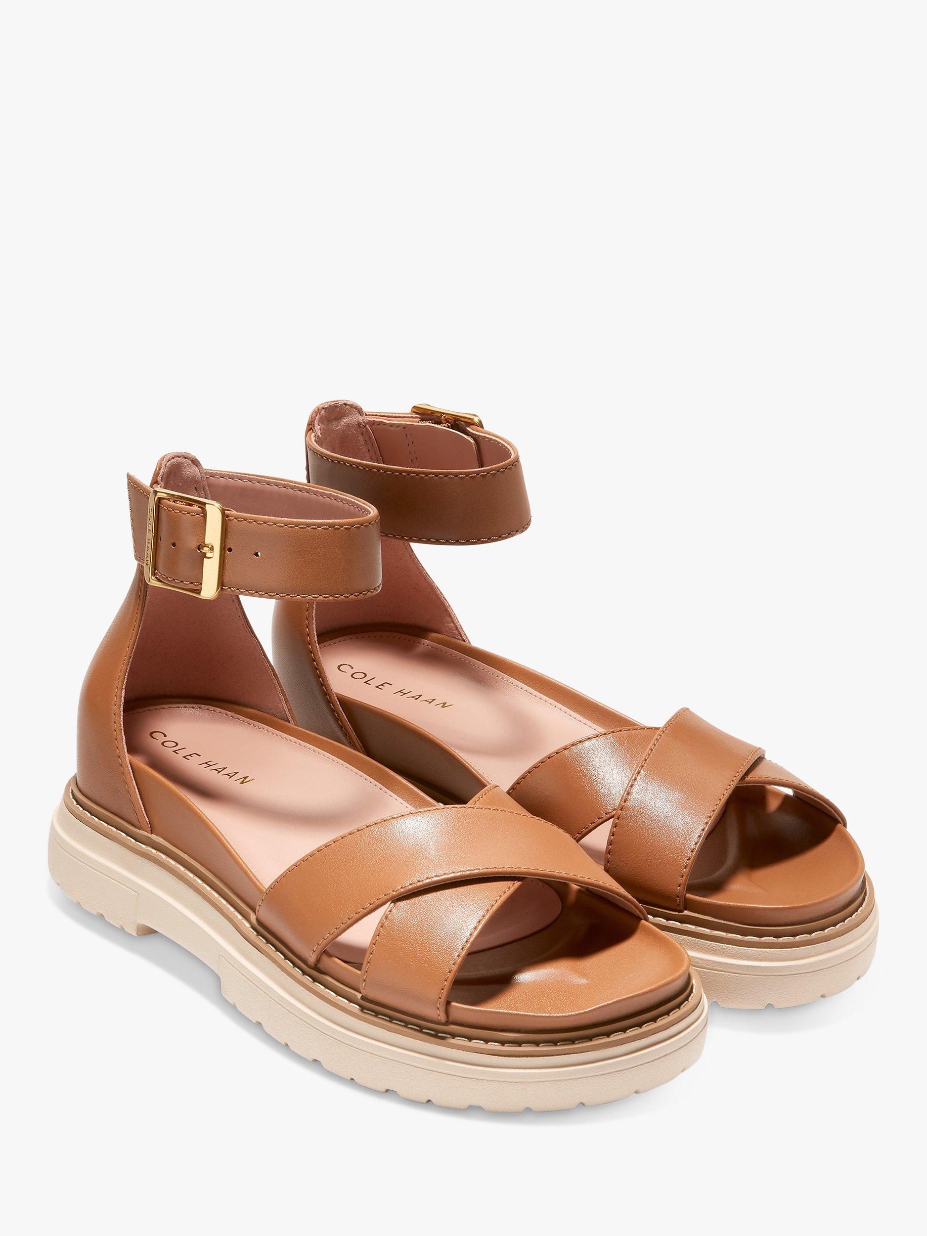 Cole Haan Fraya Crisscross Sandals, Pecan