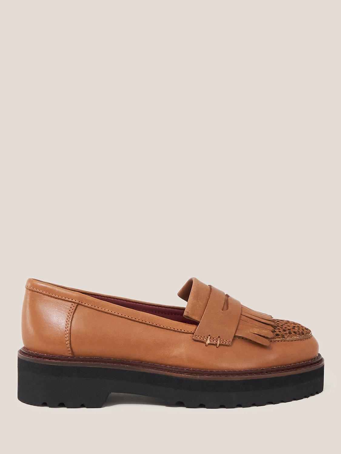 White Stuff  Elva Chunky Leather Loafer, Tan