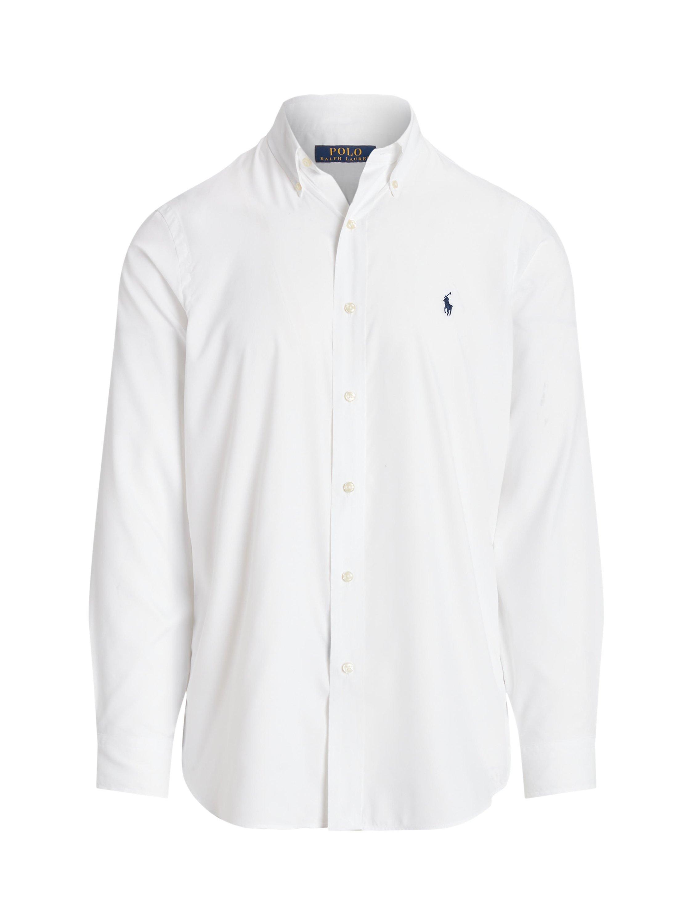 Polo Ralph Lauren Long Sleeve Classic Fit Performance Twill Shirt White