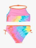 Angels by Accessorize Kids' Rainbow Tie Dye Bikini, Multi