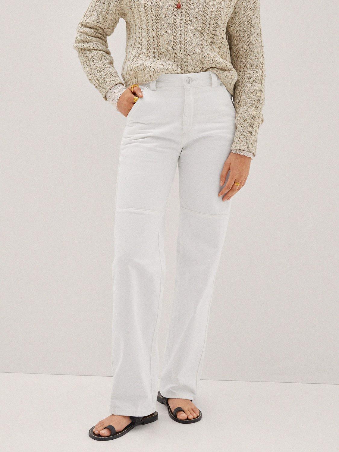 Mango Kyomi Jeans, White