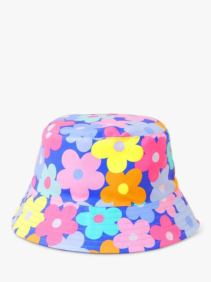 Angels by Accessorize Kids' Retro Floral Print Bucket Hat, Multi