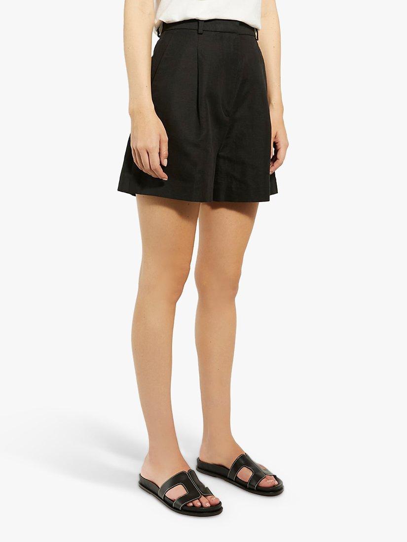 Product image 5 of 5, which shows Dune London Loupa Topstitch Detail Flat Slider Sandals, Black, EU39
