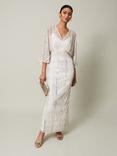 Phase Eight Melanie Embellished Dress, Ivory