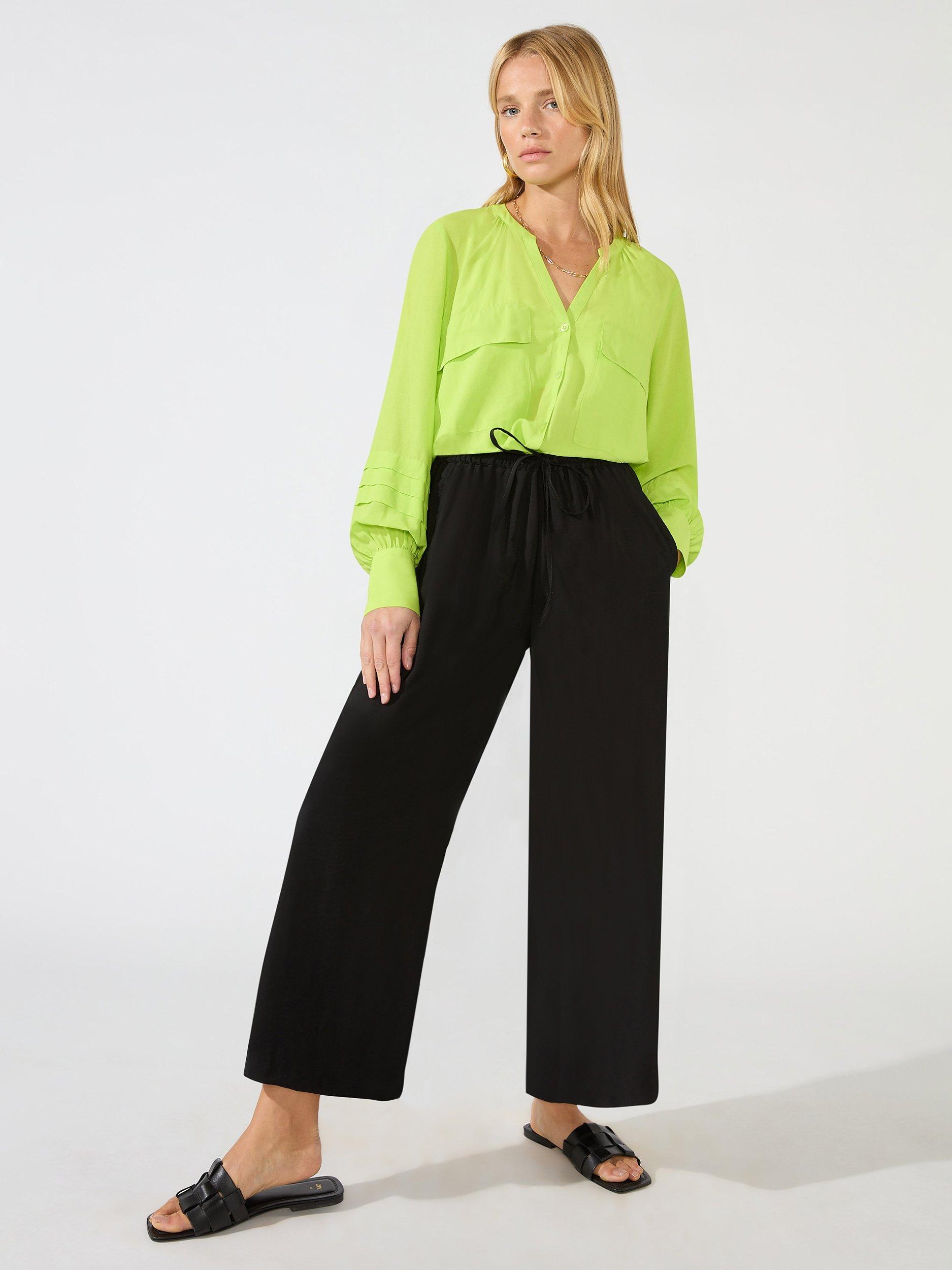 Ro&Zo Pull On Culotte Trousers, Black