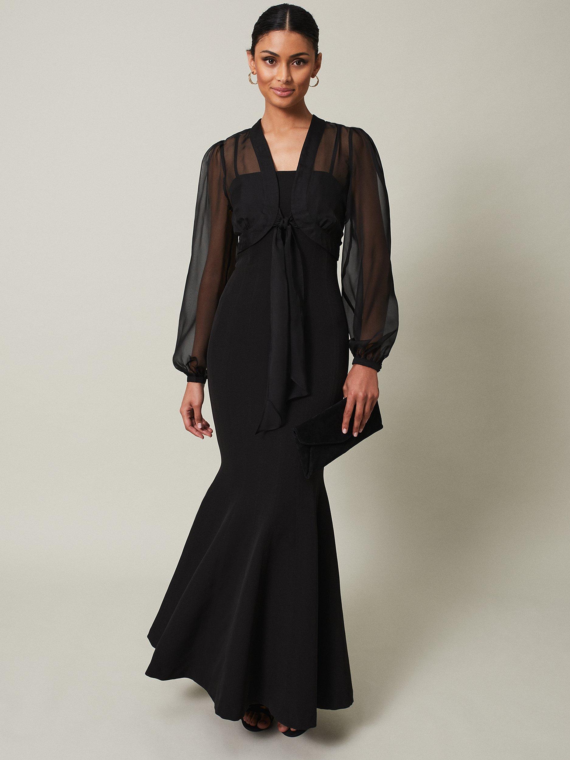 John lewis black maxi dress best sale