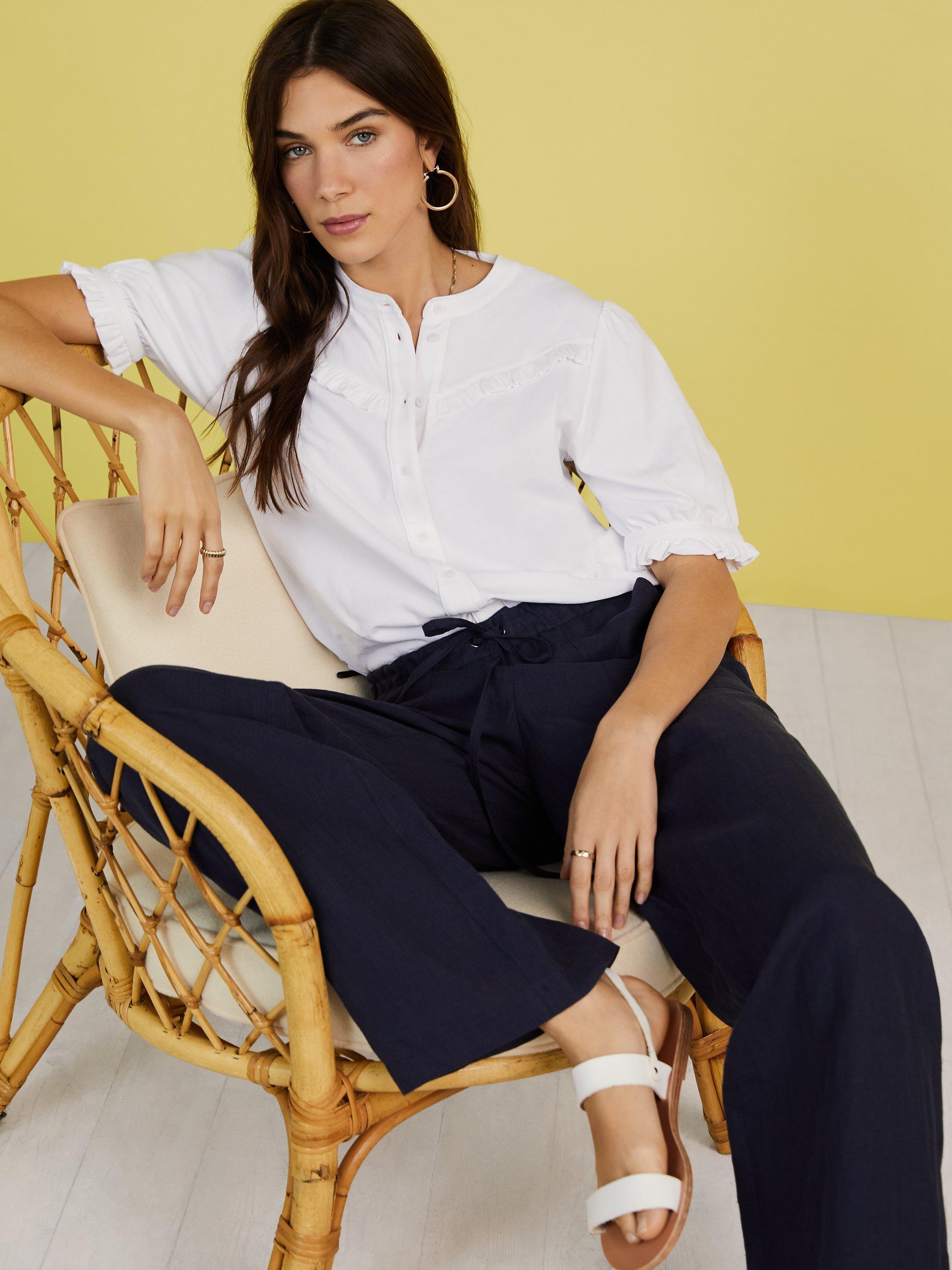 Baukjen Andi Blouse Top, White