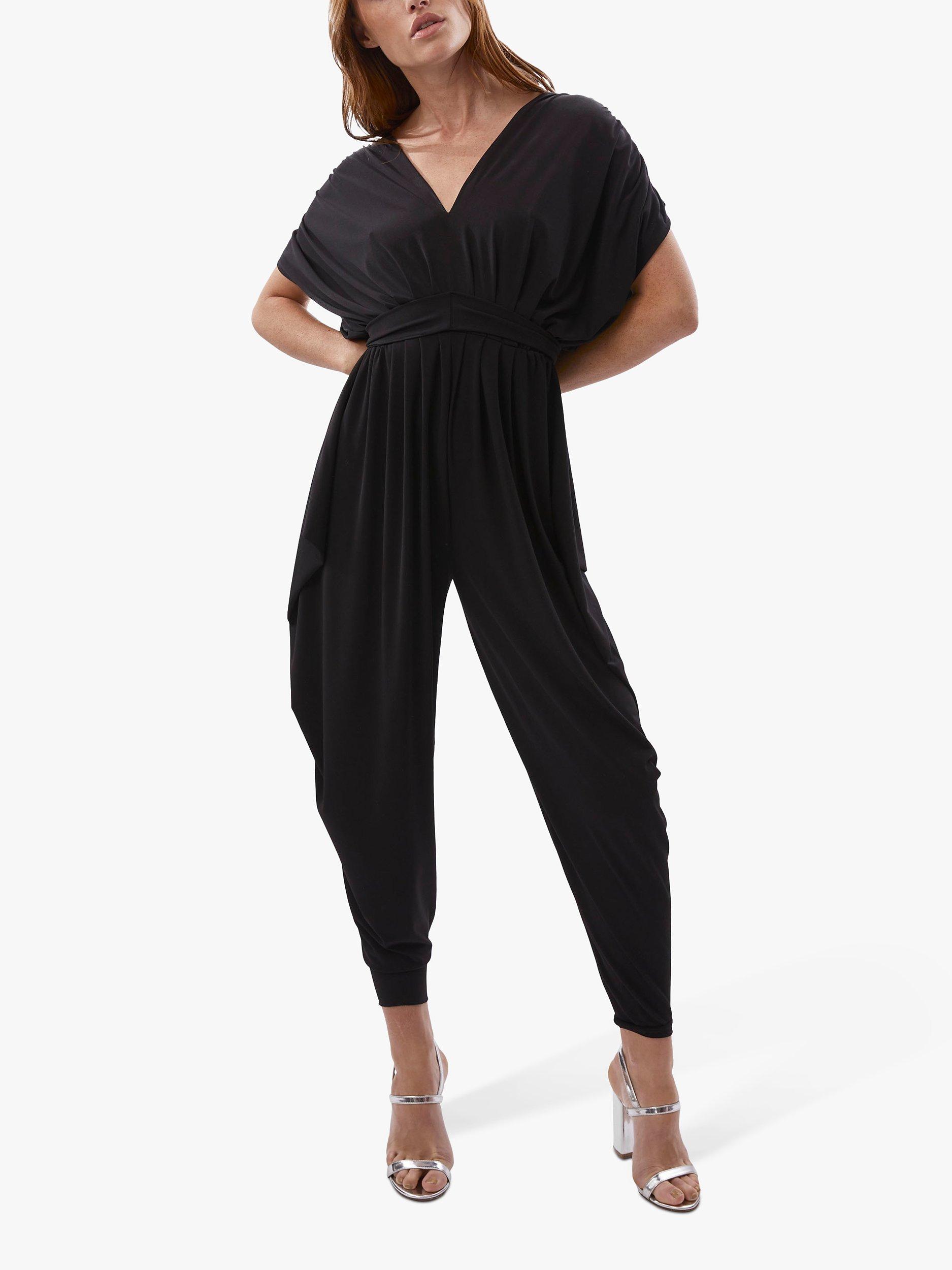 James Lakeland Ruched Jumpsuit, Black, 20