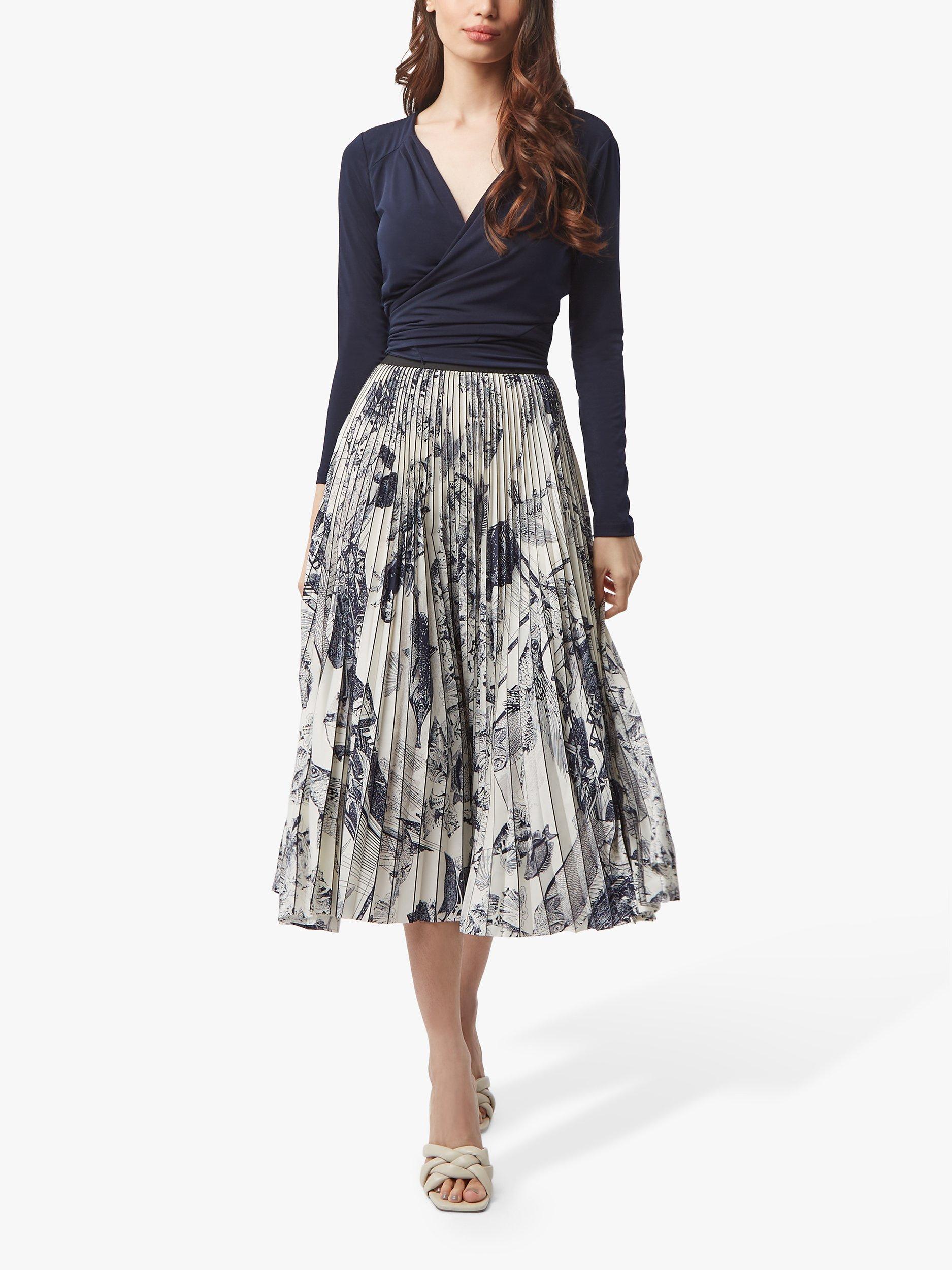 James Lakeland Cropped Bolero Wrap Top, Navy Blue