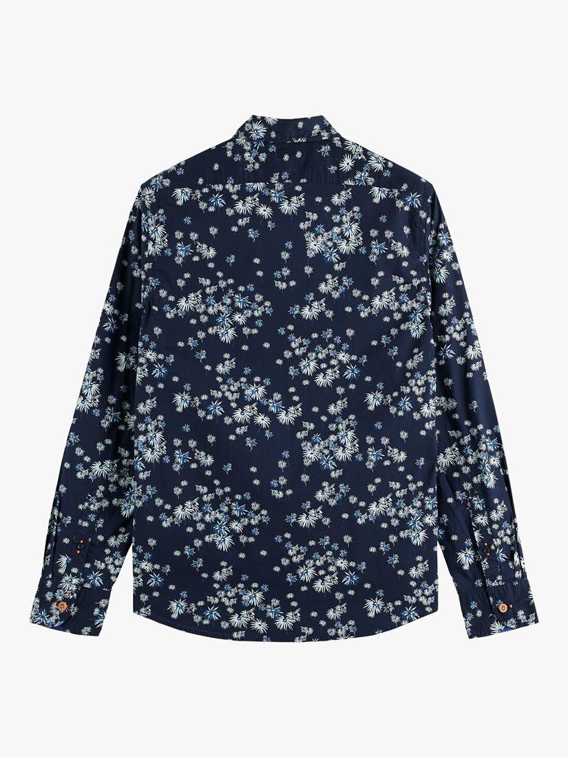 Product image 2 of 2, which shows Scotch & Soda Slim Fit Printed Poplin Shirt, 5719 - Blue Fireworks, S