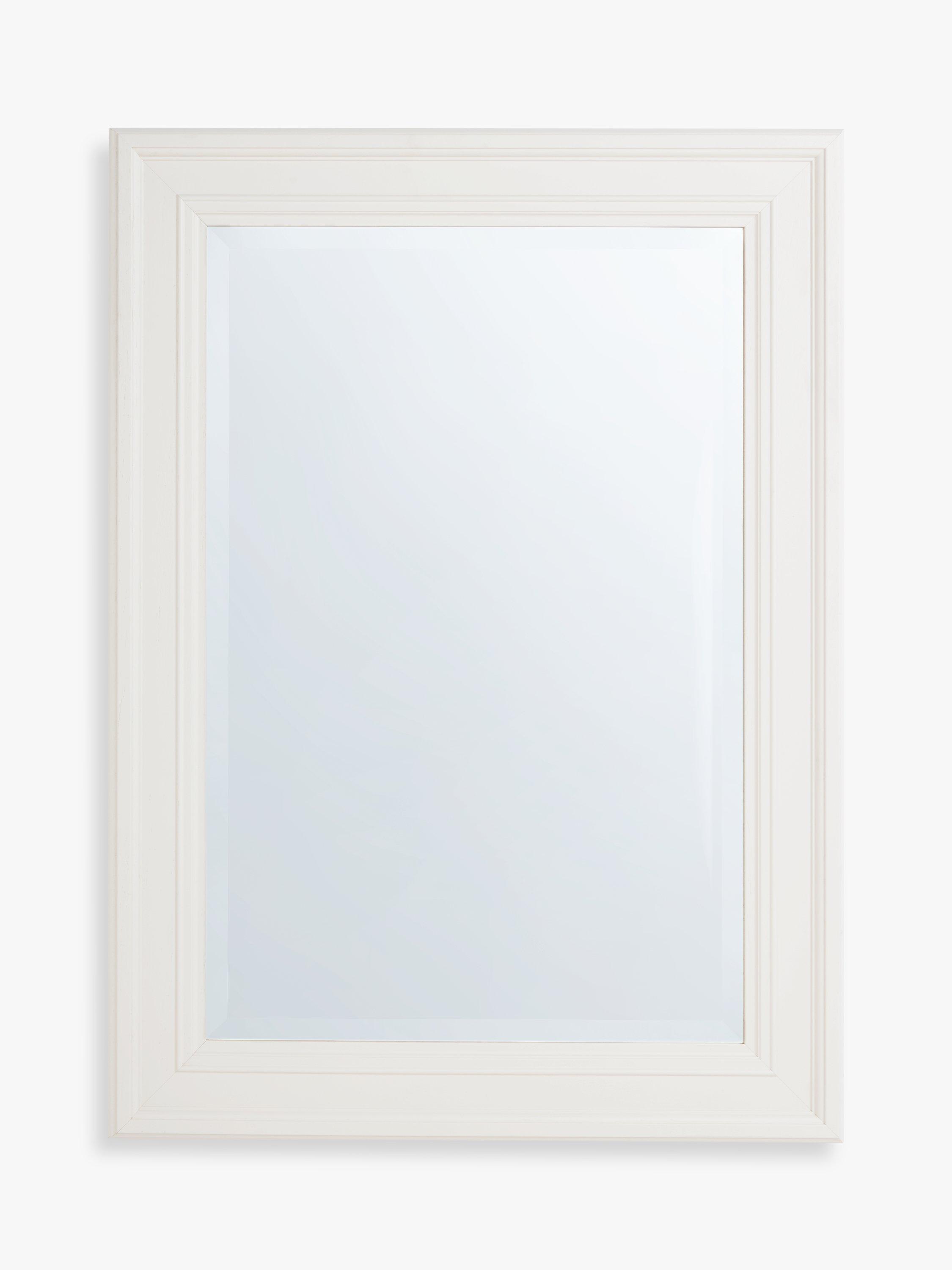 John Lewis Cambridge Rectangular Wood Frame Wall Mirror, Heritage Cream