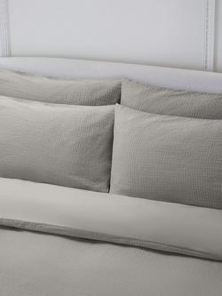 Jasper Conran London Textured Dobby Weave Duvet Cover Set, Lunar Rock
