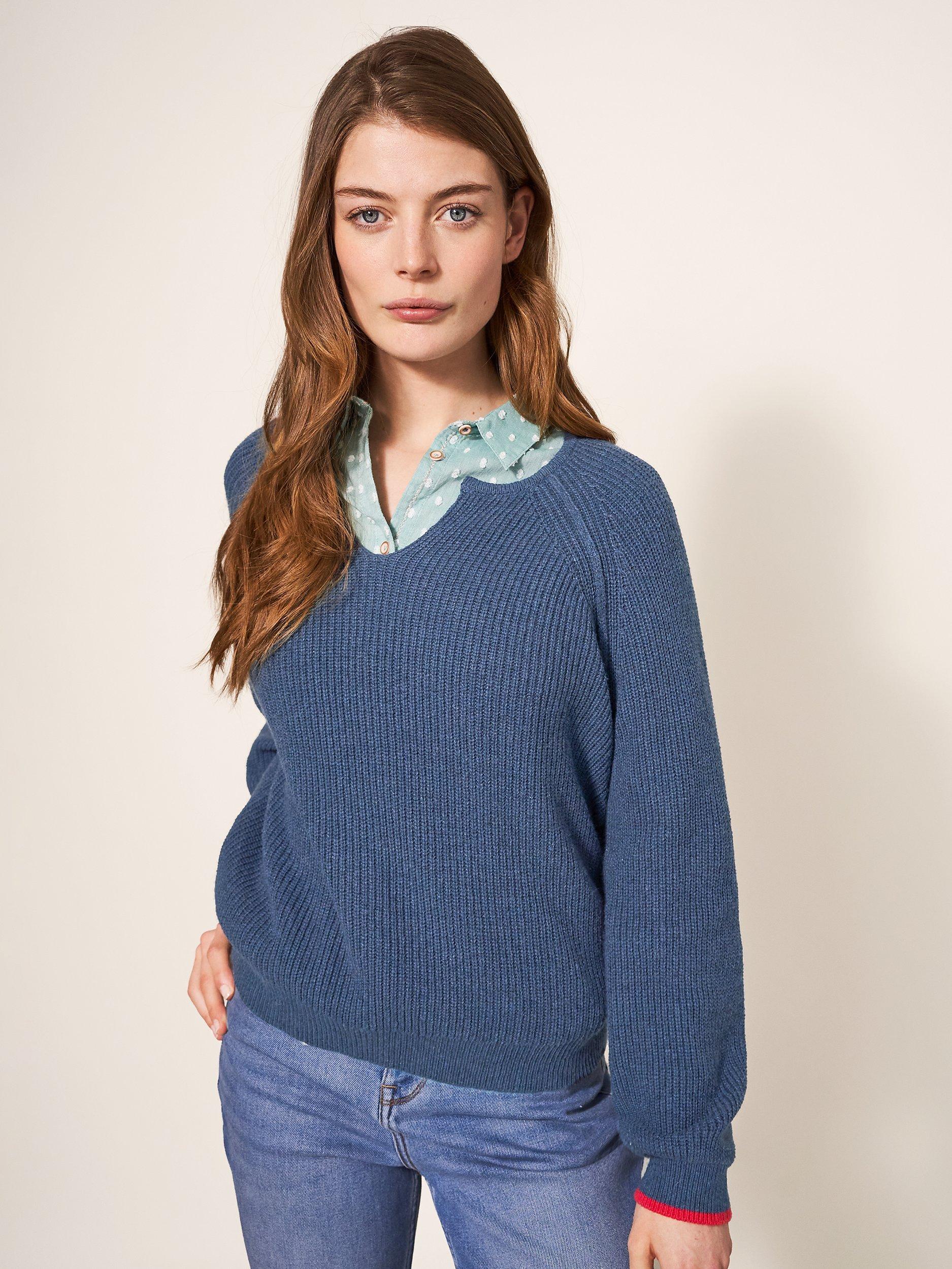 White Stuff Jennie Wool Blend Jumper, Dark Navy