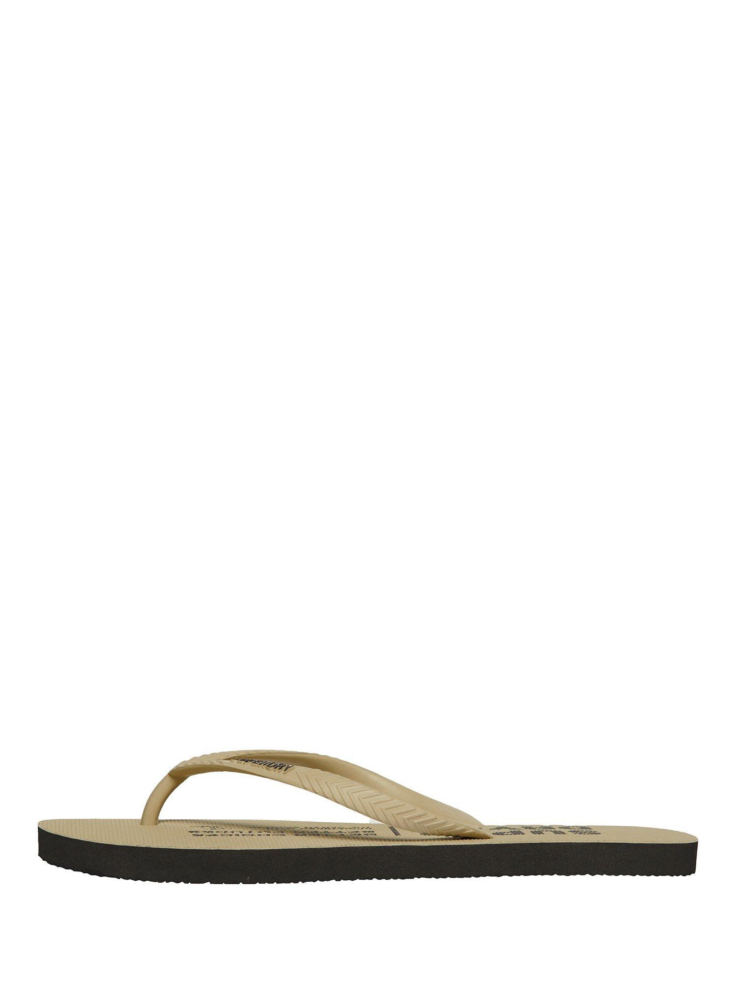 Superdry Vintage Vegan Flip Flops, Stone Wash, S