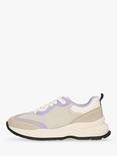 Gap Kids' Aurora Lace Up Trainers, Grey Lavender