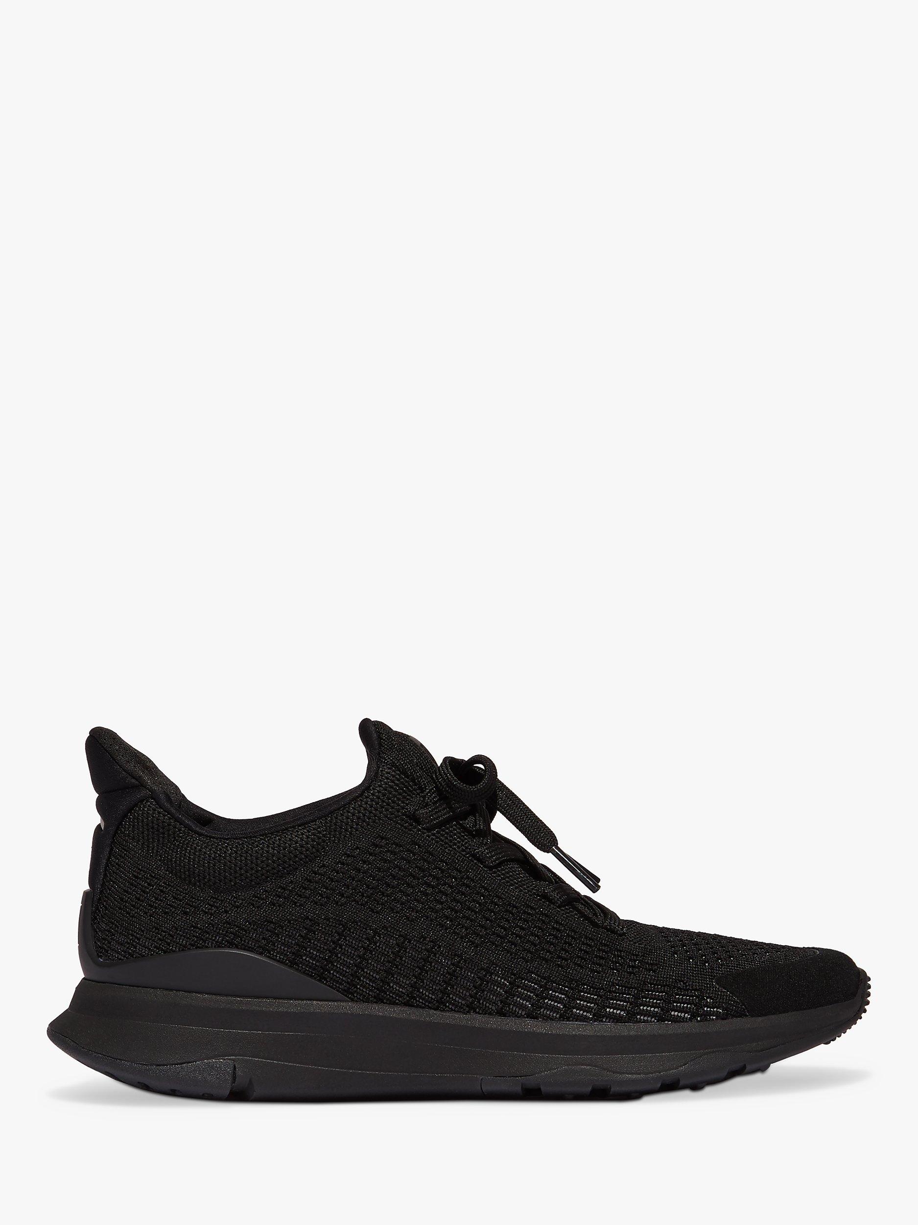 FitFlop Vitmain Knitted Trainers, All Black