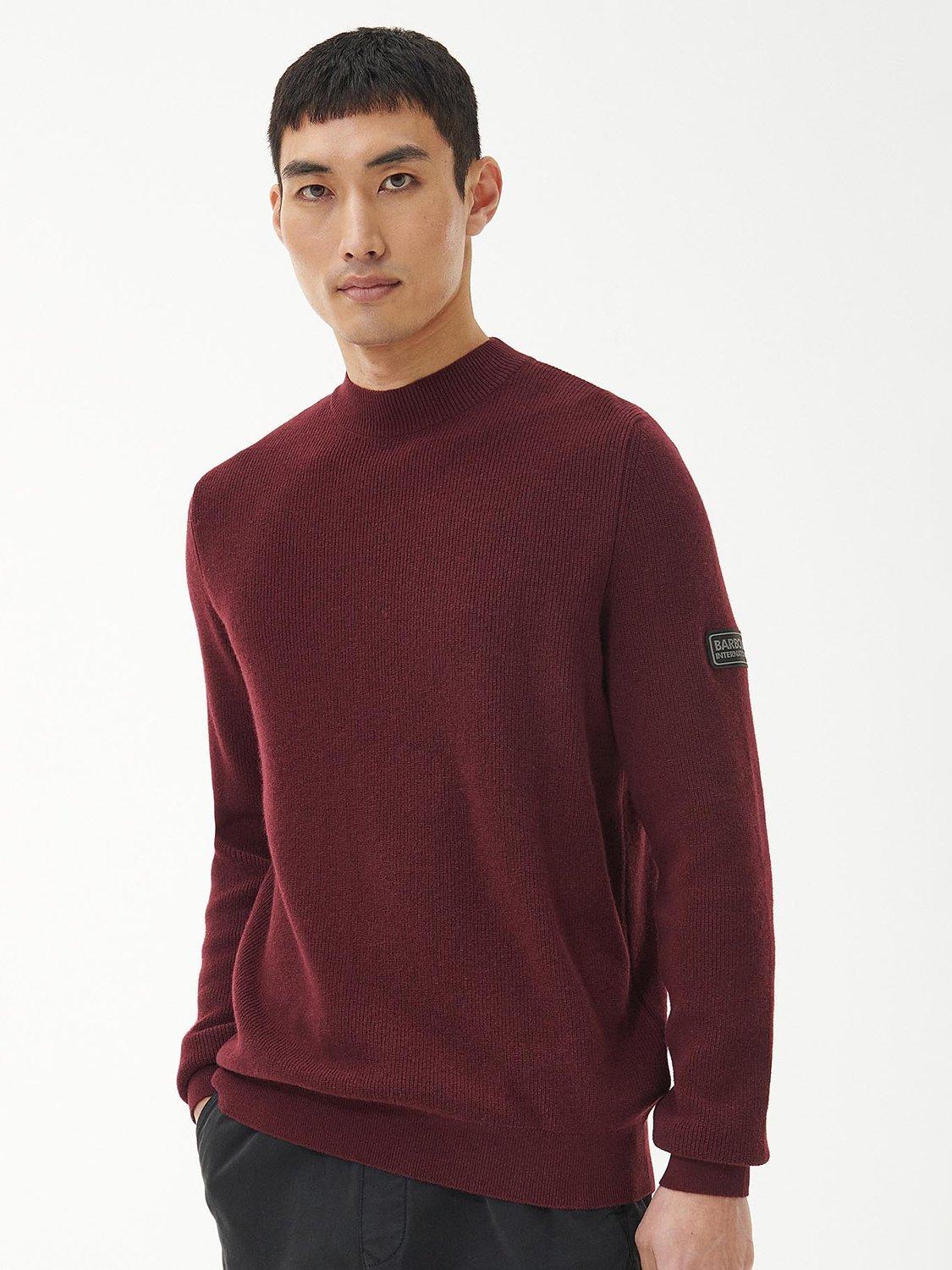 Barbour International Wool Blend Jumper, Bordeaux