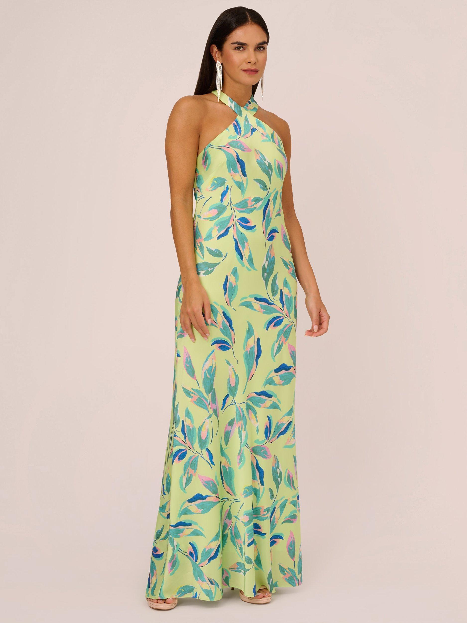 Adrianna papell halter gown best sale