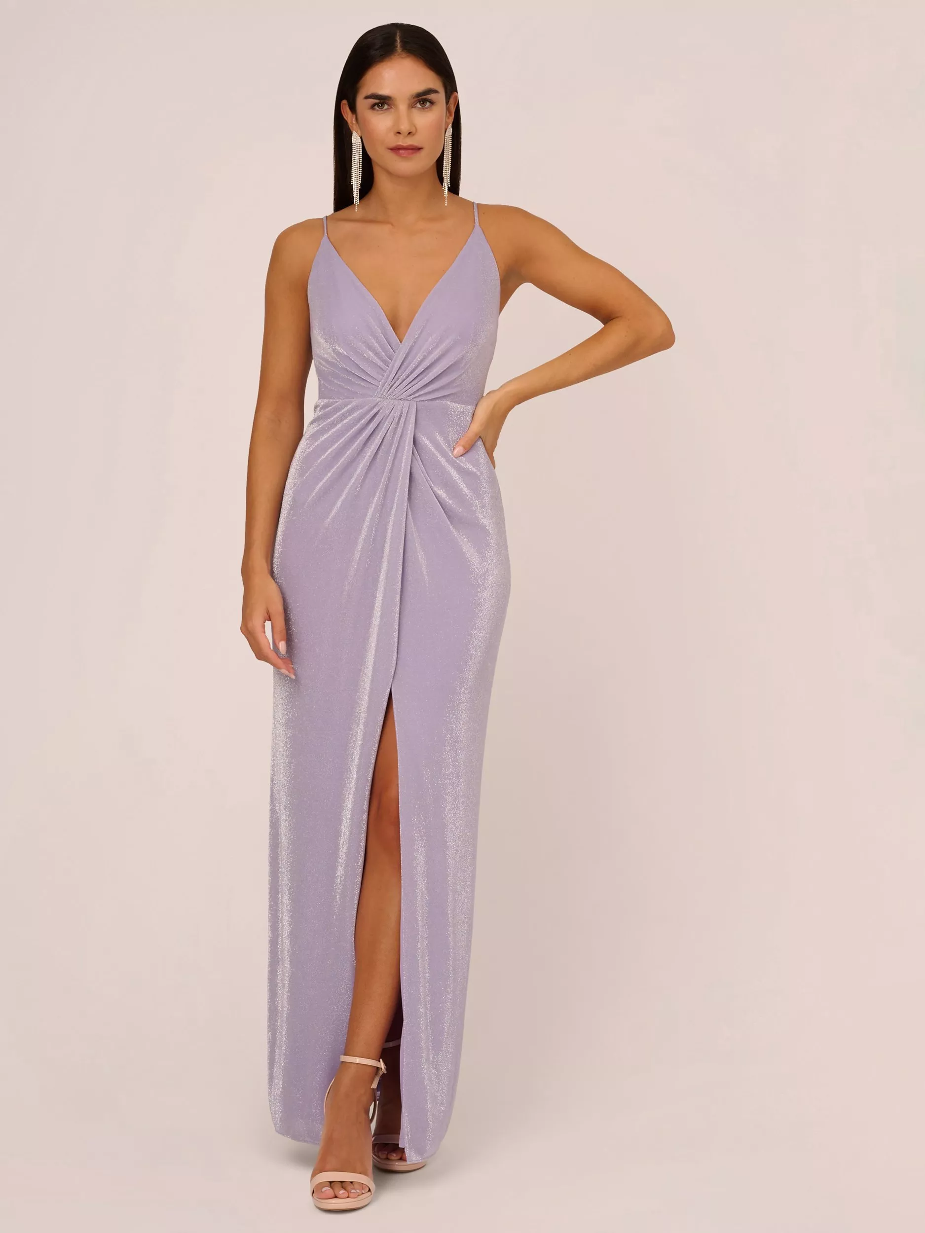 Aidan mattox purple dress best sale