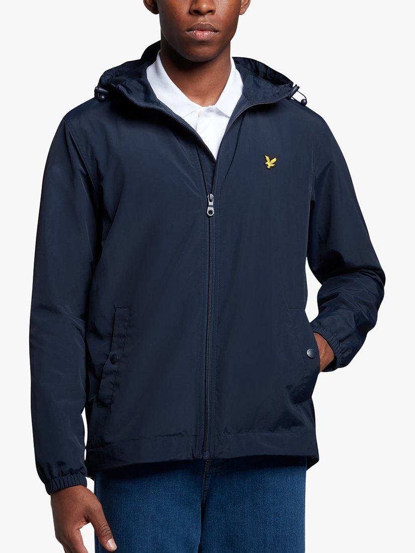 Lyle Scott Zip Hooded Jacket Dark Navy