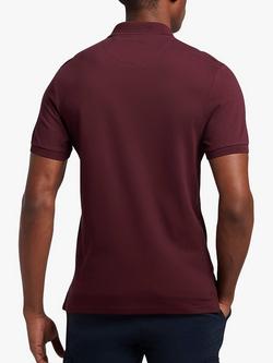 Lyle & Scott Short Sleeve Polo Shirt - view 2, Burgundy
