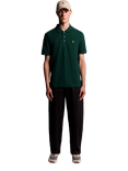 Lyle & Scott Short Sleeve Polo Shirt, Dark Green
