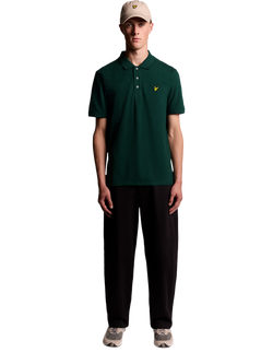 Lyle & Scott Short Sleeve Polo Shirt - view 2, Dark Green
