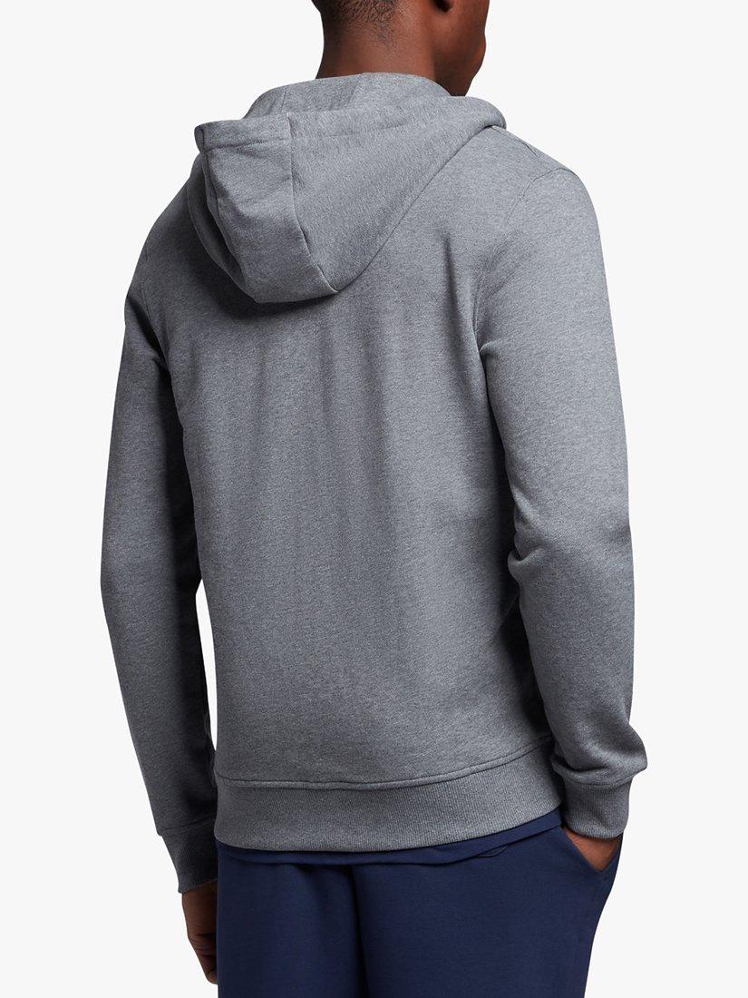 Product image 2 of 5, which shows Lyle & Scott Zip Through Hoodie, Grey Marl, L