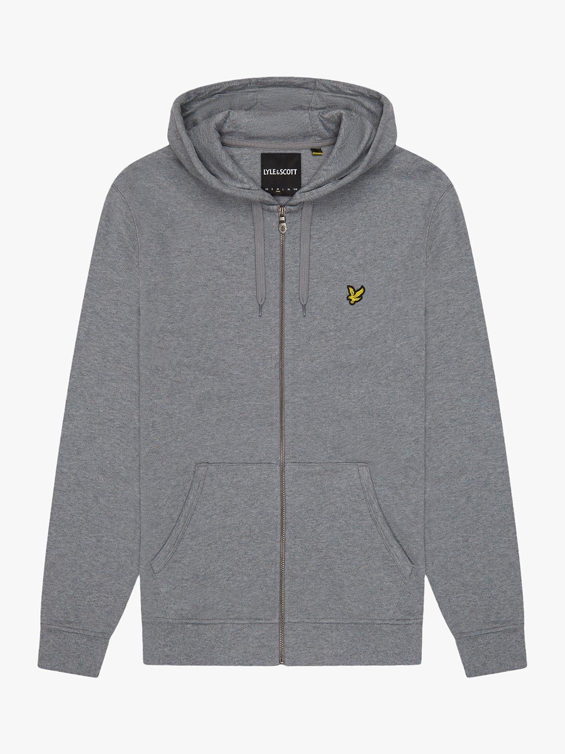 Product image 3 of 5, which shows Lyle & Scott Zip Through Hoodie, Grey Marl, L