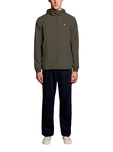 Lyle & Scott Zip Hooded Jacket - view 2, Olive