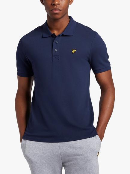 Lyle & Scott Short Sleeve Polo Shirt, Navy