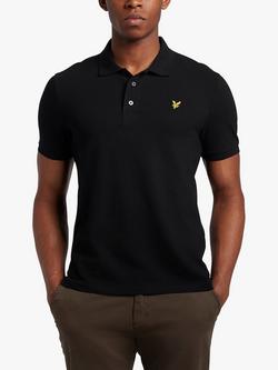 Lyle & Scott Short Sleeve Polo Shirt, Jet Black