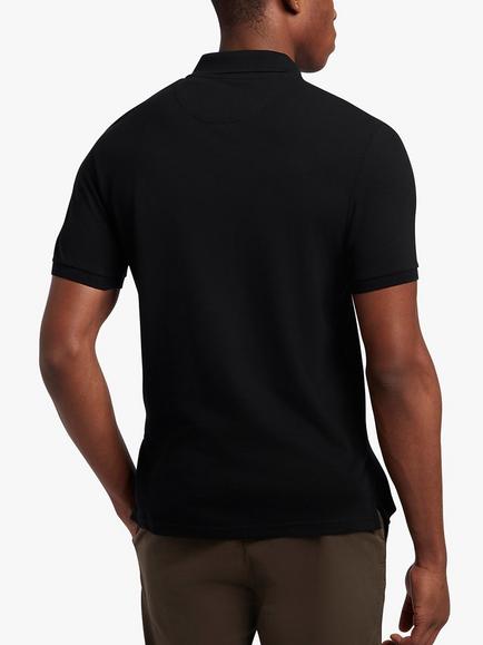 Lyle & Scott Short Sleeve Polo Shirt - view 2, Jet Black