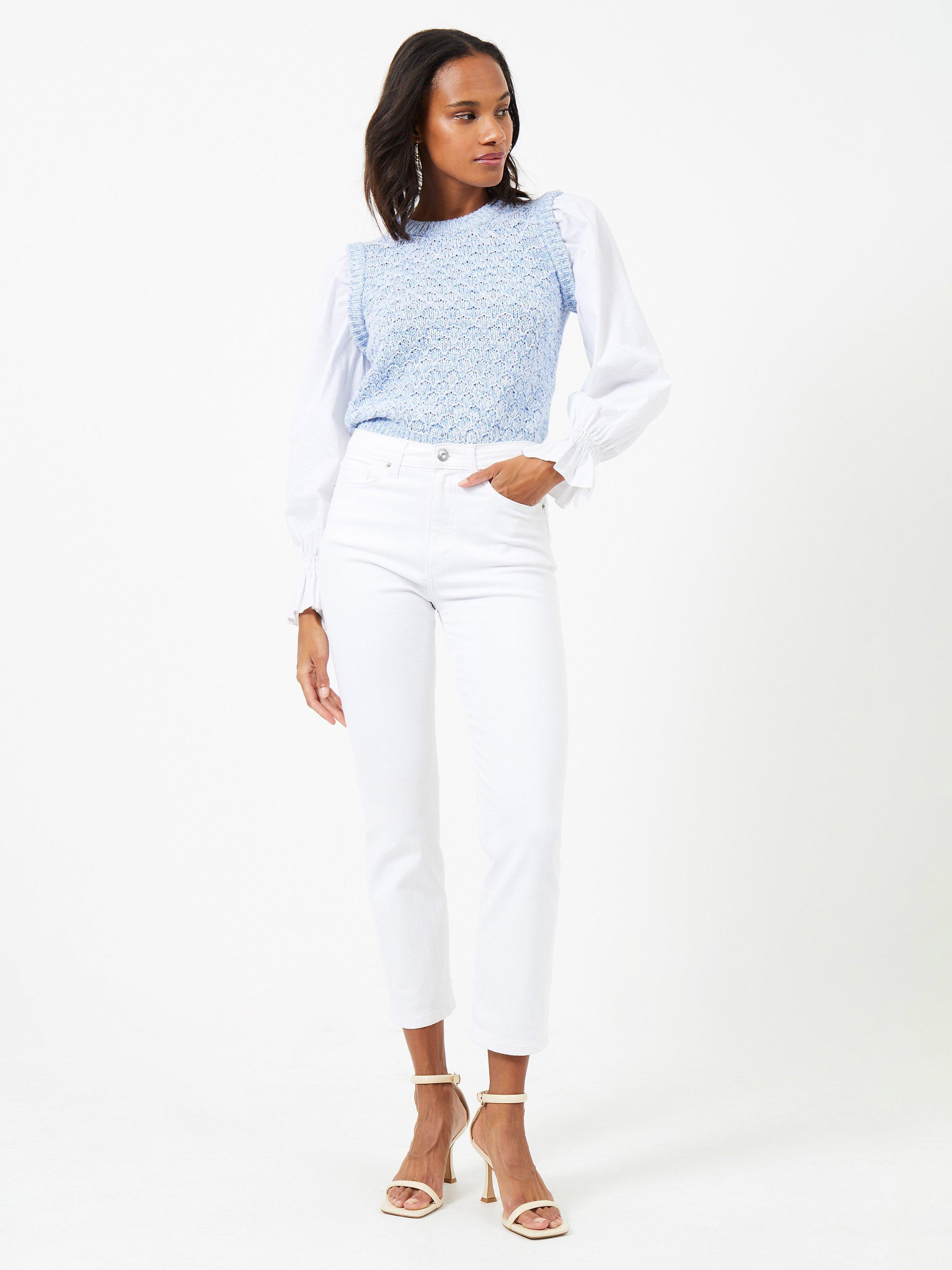 French Connection Klara 2-in-1 Jumper, Blue/White