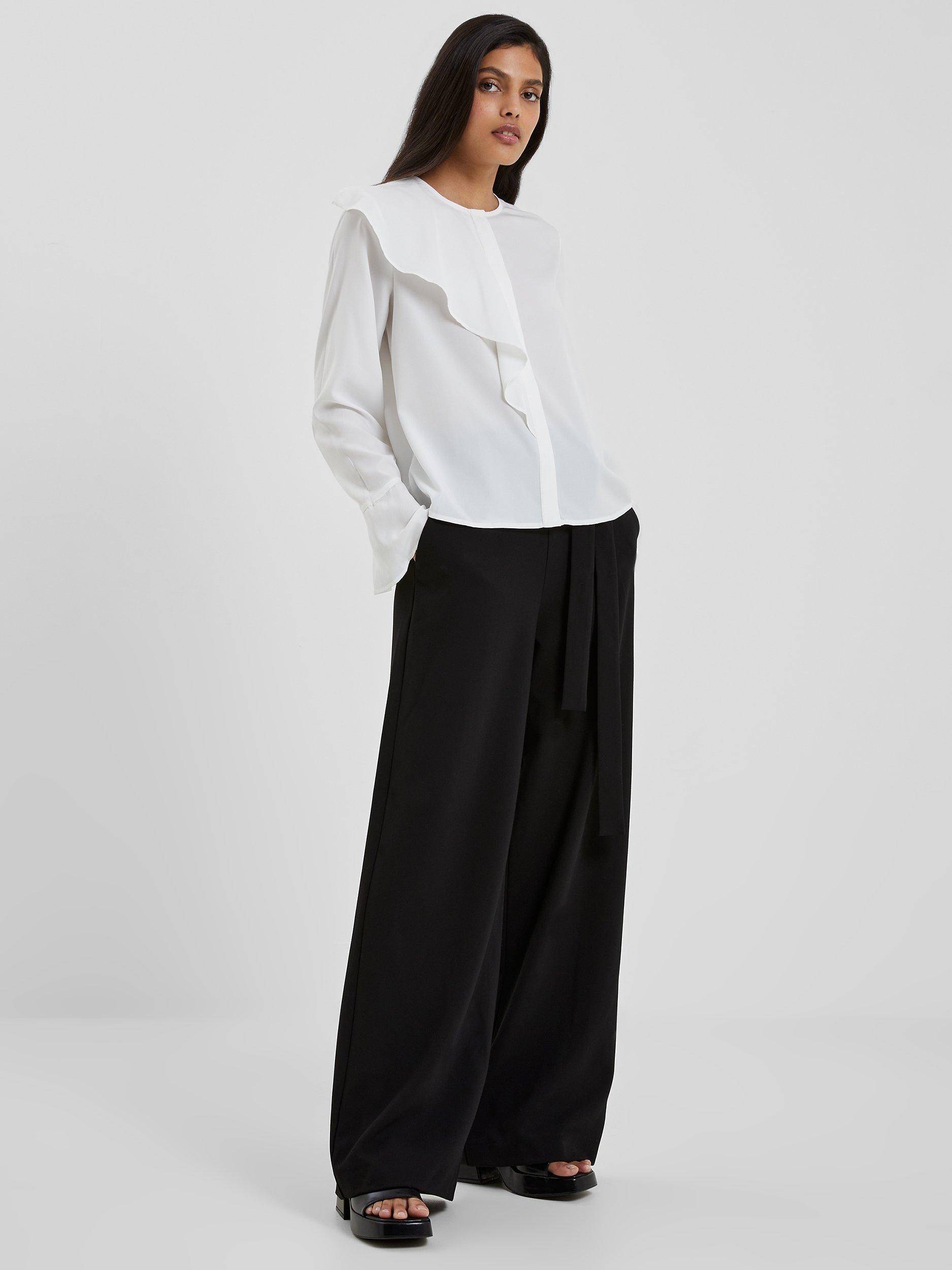 French Connection Crepe Shirt, Winter White
