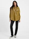 French Connection Crolenda Popover Top, Khaki