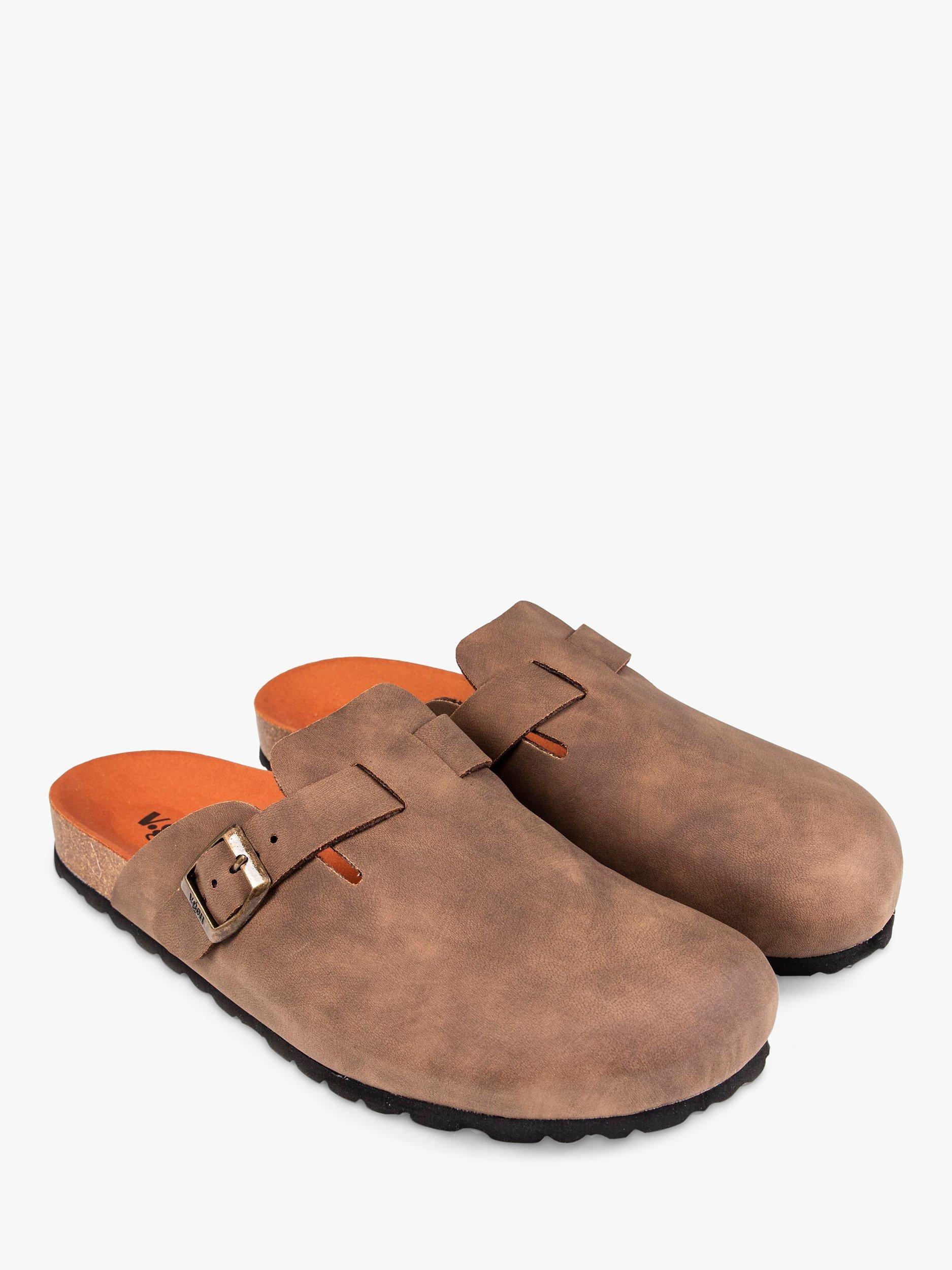 Product image 2 of 4, which shows V.GAN Vegan Taro Slip On Mule Sandals, Tan, 6