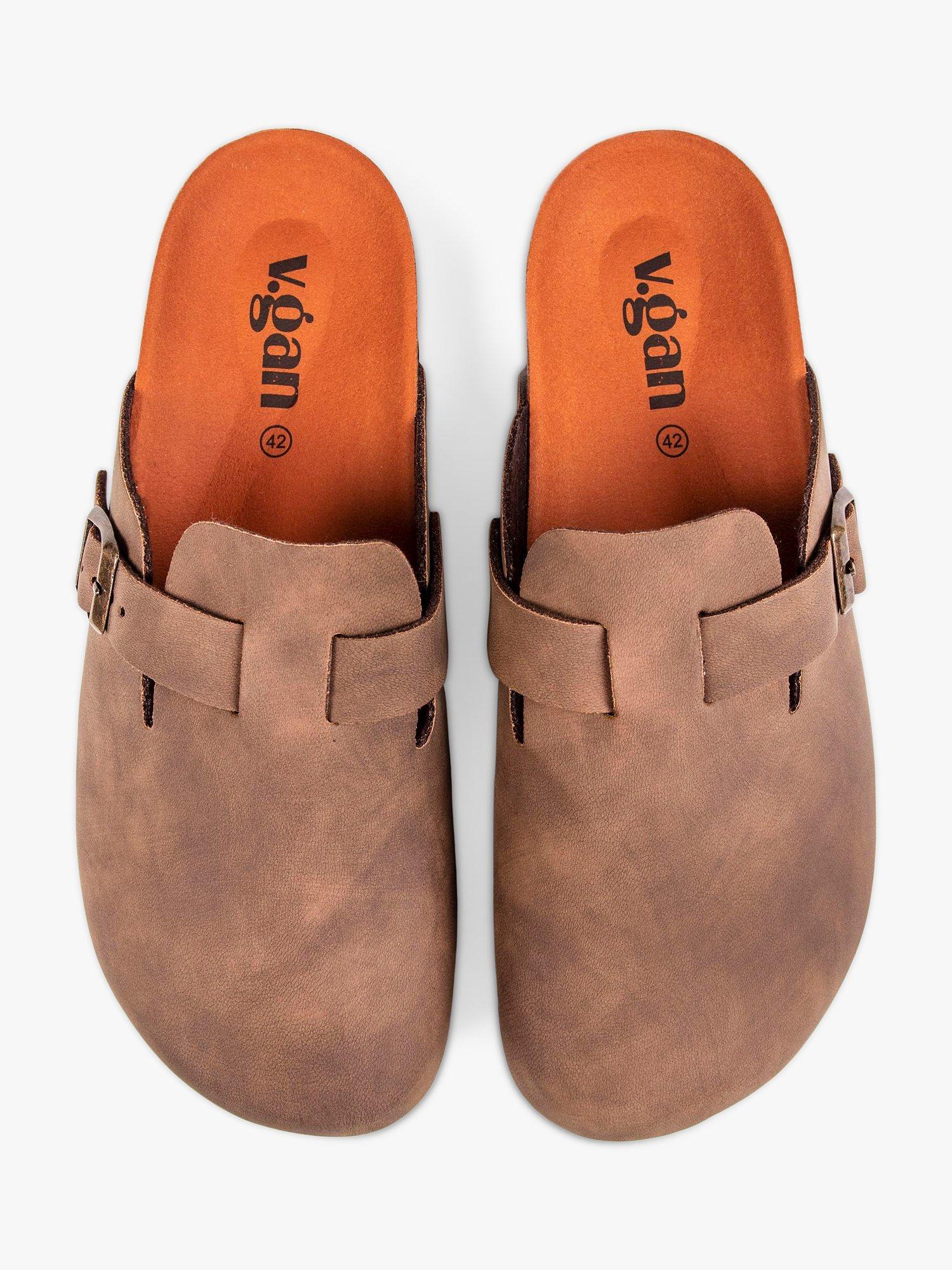 Product image 3 of 4, which shows V.GAN Vegan Taro Slip On Mule Sandals, Tan, 6