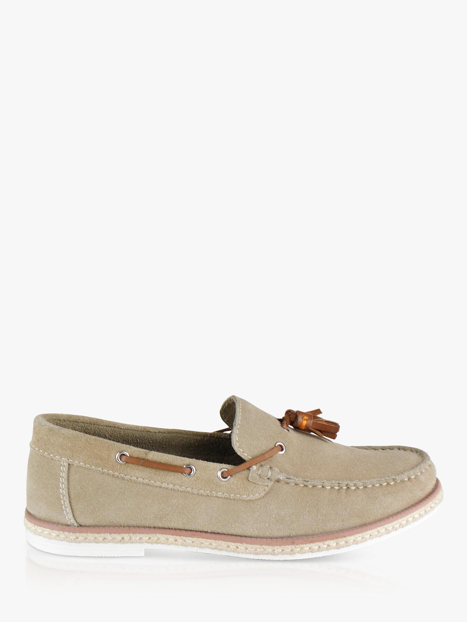 Silver Street London Milford Suede Tassel Loafers, Sand