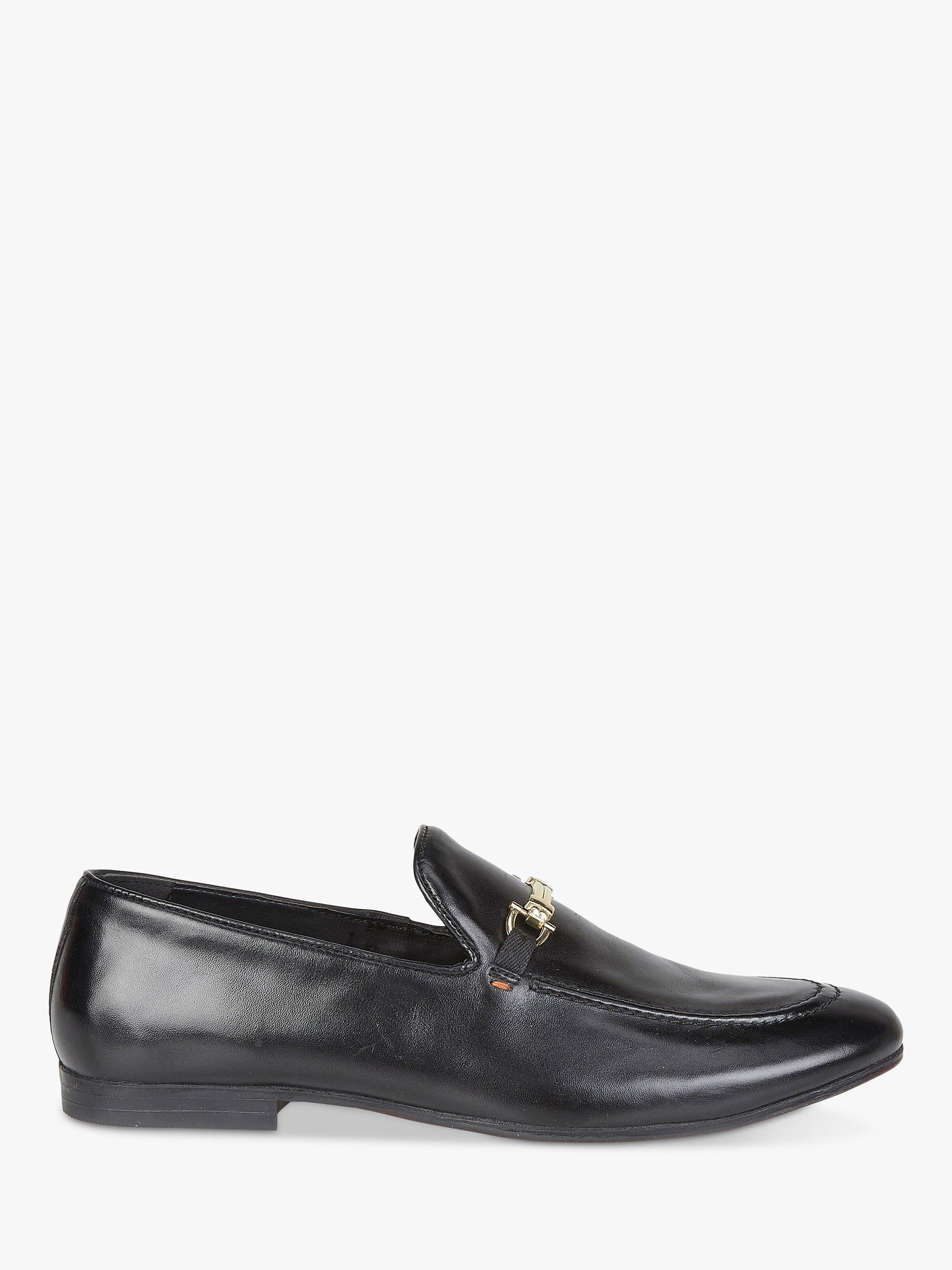 Silver Street London Tottenham Leather Loafers, Black, 7