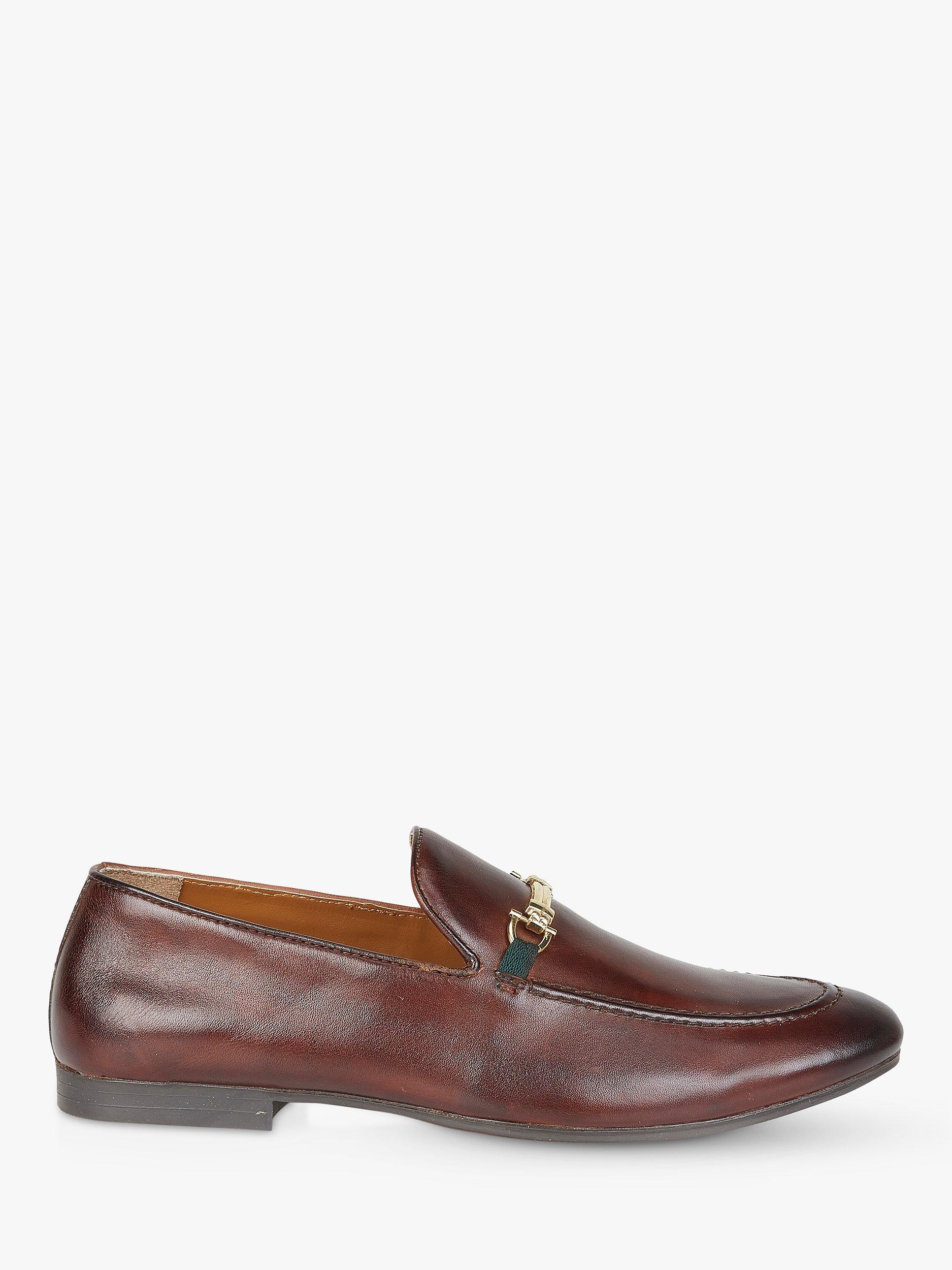 Silver Street London Tottenham Leather Loafers, Brown