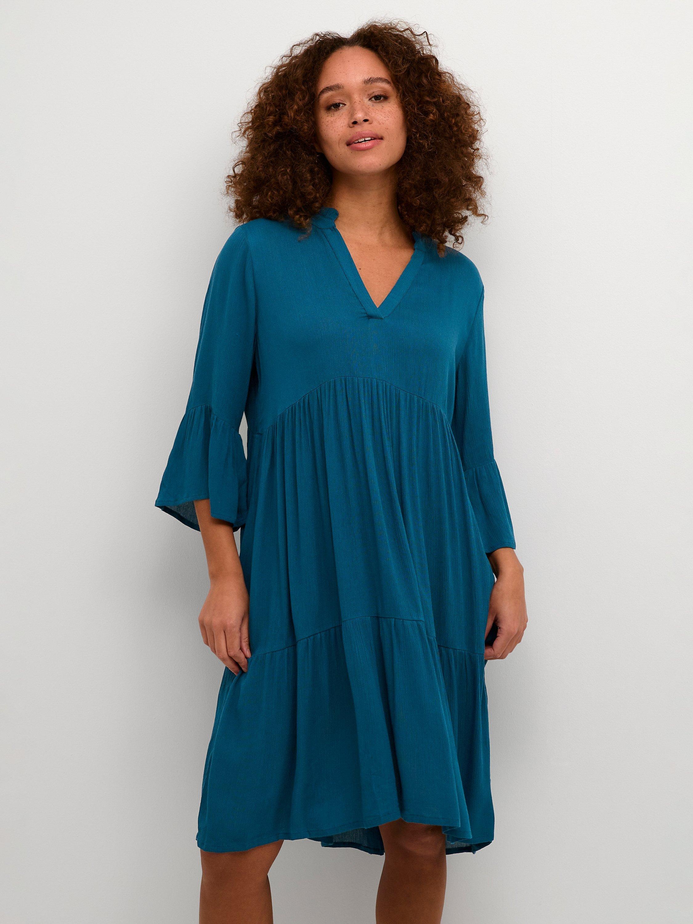 KAFFE Marianah Amber Dress, Legion Blue, 10