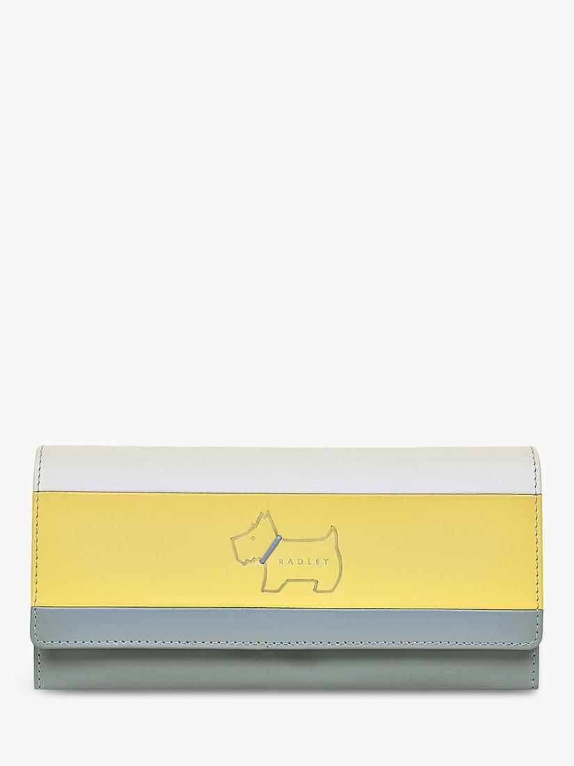 Radley Heritage Dog Outline Stripes Large Matinee Purse, Chalk/Multi