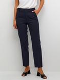 KAFFE Sakura Zip Trousers, Midnight Marine