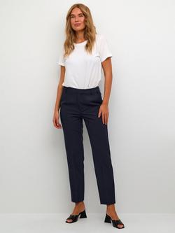 KAFFE Sakura Zip Trousers, Deep Black