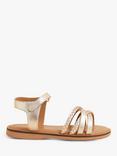 Angels by Accessorize Kids' Plaited Strappy Sandals, Gold