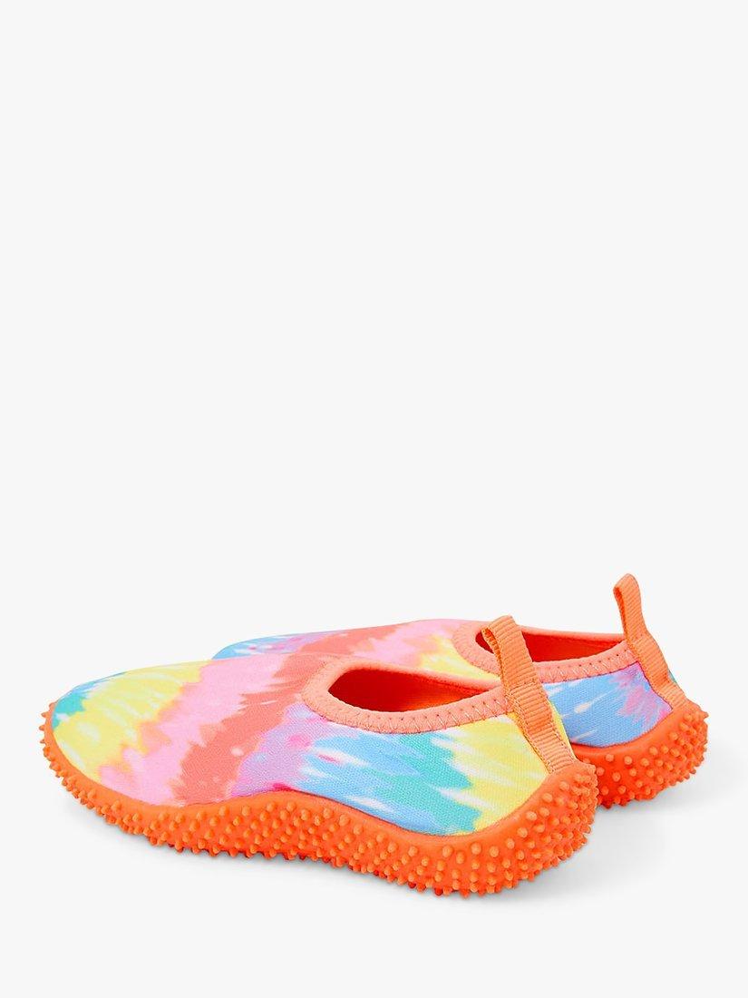 Product image 3 of 3, which shows Angels by Accessorize Kids' Tie Dye Swim Shoes, Multi, 13 Jnr